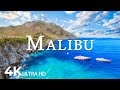 FLYING OVER MALIBU (4K UHD) - Soothing Music Along With Beautiful Nature Video - 4K Video ULTRA HD