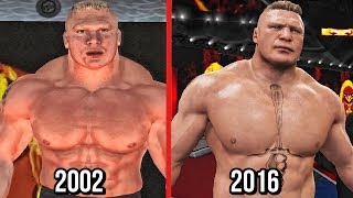 The Evolution Of Brock Lesnar In WWE Games! ( WWE SmackDown! Shut Your MouthTo WWE 2K17 )