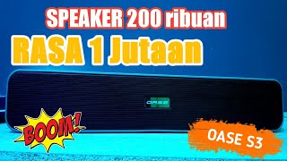 Speaker bluetooth 200ribuan rasa 1 juta | wirelles speaker oase s3