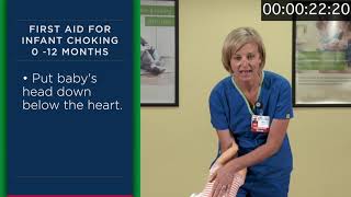 If Your Baby Is Choking -- Texas Health Resources