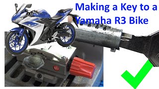 (539) Making a Key to a Yamaha YZF-R3 Motorcycle