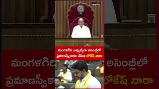 మంగళగిరి ఎమ్మెల్యేగా అసెంబ్లీలో ప్రమాణస్వీకారం చేసిన లోకేష్ నారా | Oneindia Telugu