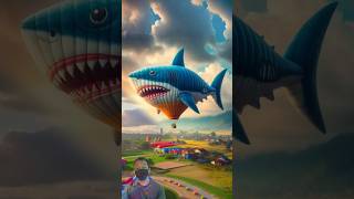 🥰 Shark-Shaped Hot Air Balloon Evolution 😱 MiawMask ✅ #shark #ai #shorts