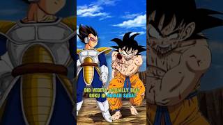 Did Vegeta actually beat Goku in saiyan saga? #vegeta #goku #dragonball