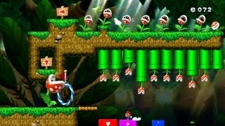 New Super Mario Bros. U -- Challenges - Piranha Plant Hideaway (Gold Medal)