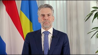 Video message from Prime Minister Dick Schoof on 3 years of war in Ukraine (English subtitles)