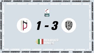 [Giornata 3] Pontedera - Cesena: 1-3