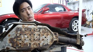 これ直せるの？RX7の錆びた触媒を綺麗にしたい