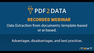 Webinar: 'Data extraction from documents: template-based or AI-based