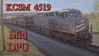 KCSM 4519 Leads CPKC #167 Train with \