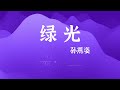 孙燕姿《绿光》 动态特效歌词 无损极致音质