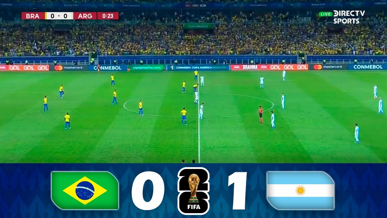 BRASIL Vs. ARGENTINA [0-1] • Eliminatorias Mundial USA 2026 • Partido ...