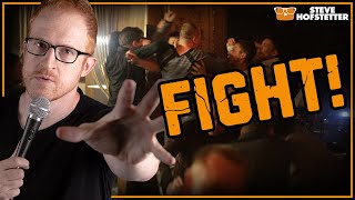 Fight breaks out at a comedy show - Steve Hofstetter