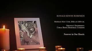 In Loving Memory of Ronald Robinson - Obituary