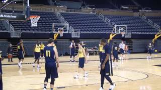 Michigan Wolverines Basketball Media Day Practice