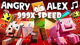 [999X SPEED] “ANGRY ALEX” 🎵 Minecraft Animation Music Video