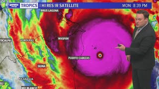 Monday 10 pm Tropical Update: Hurricane Eta forecast to be Cat 5 at landfall in Nicaragua