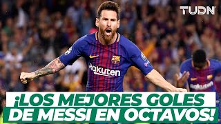 ¡NADIE COMO D10S! Los mejores goles de Messi en los Octavos de Final de la Champions League I TUDN