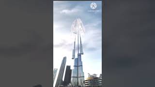 #Dubai's #BurjKhalifa #splits open' to reveal giant #umbrella #viral