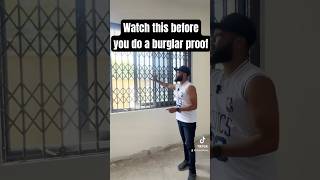 Watch this before you install burglar proof and thank me later