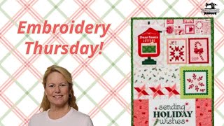 Kimberbell A Quilty Little Christmas, Beginner Embroidery, the Stitchuation Room, 11/21/24