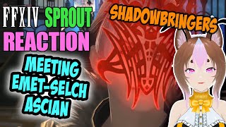 FFXIV Sprout Reacts to Emet Selch meeting the scions | Shadowbringers