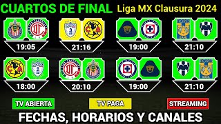 FECHAS, HORARIOS y CANALES CONFIRMADOS para los CUARTOS DE FINAL en la Liga MX C