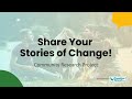 Collecting Stories of Community Led Change Toward Resilience and Regeneration