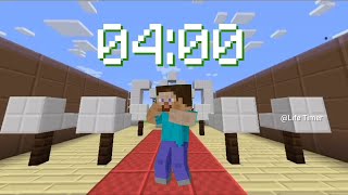 4 Minutes Minecraft Dancing Timer | Fun Countdown