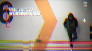 Glitch & RGB Slideshow Premiere Pro Templates