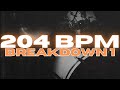 204 bpm metal breakdown drum beat loop 1