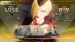 STREET FIGHTER V Falke super bronze rank up