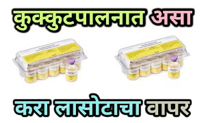 गावरान कुकुटपालनात असा करा लासोटा चा वापर - ज्यामुळे कुकूटपालनातील  प्रत्येक आजार होईल 100% दूर