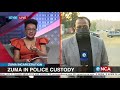 Former president Jacob Zuma in police custody