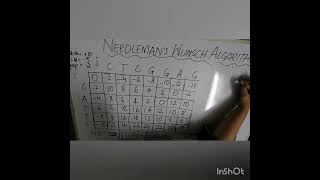 How to solve Needleman Wunsch Algorithm