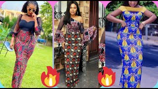 25 magnifiques longue robe droite super tendance en pagne. Mode africaine