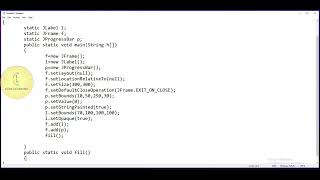 Java | Swing class 'JProgressBar - change label background color' | CodeLearning