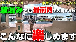 激混みでも最前列で入園すればショーやパレード、アトラクションがこれだけ楽しめる⁉【Vlog】