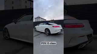 POV: MB E-class cabrio 2022🔥 #asmrsounds #мерседес