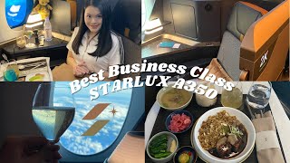 MOST LUXURIOUS BUSINESS CLASS FLIGHT - STARLUX AIRLINES A350 Business Class ( TPE to SIN ) 🌟💛✈️