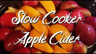 Homemade Apple Cider in the Crock Pot