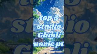 Top 5 studio Ghibli movies pt 1