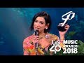 Dua Lipa mejor Artista Internacional Los40 Music Awards