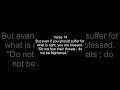 Be Not Afraid Bible Verses   1 Peter 3 Verse 14