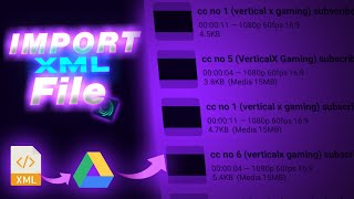 HOW TO IMPORT XML IN ALIGHT MOTION || HOW TO IMPORT PRESET - VERTICALX GAMING