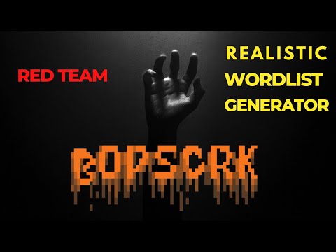 Red Teaming: Guide to Bopscrk: Creating realistic word lists for pentests