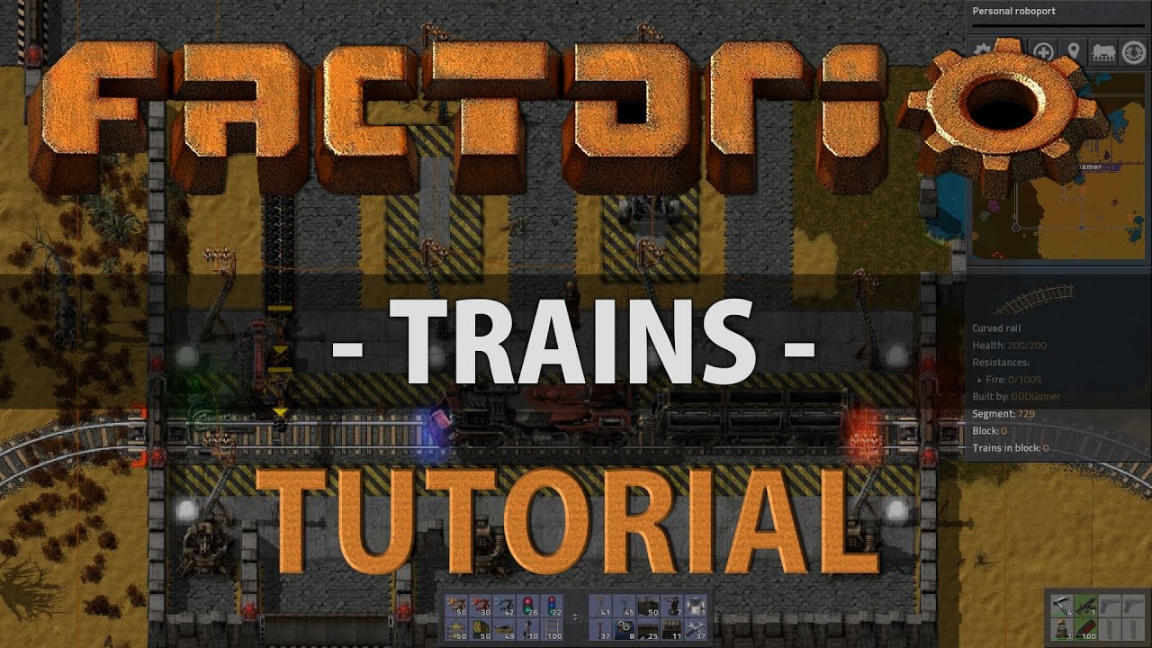 Factorio Tutorial Trains V0 14 Youtube