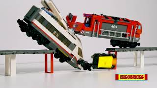 LEGO Trains Mega and fun Crash Compilation | T005 | Lego | Lego train and tracks | Legobricks