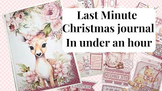 Christmas journal in under an hour Last minute gift idea