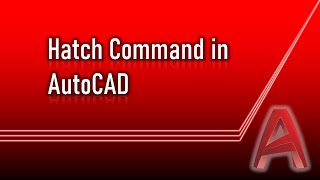 Hatch Command in AutoCAD